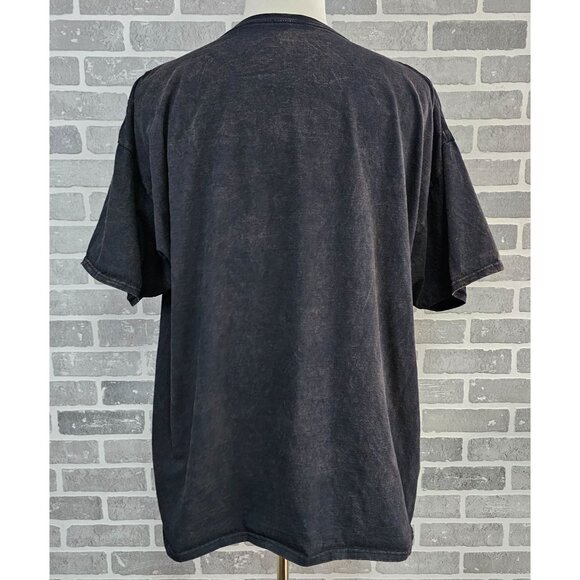 Speed Junkies Moto Club T-Shirt Mens 3XL Black Acid Wash Biker Skull Hot Rod DOM - Picture 2 of 7